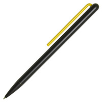 Шариковая ручка GrafeeX в чехле, черная с желтым
