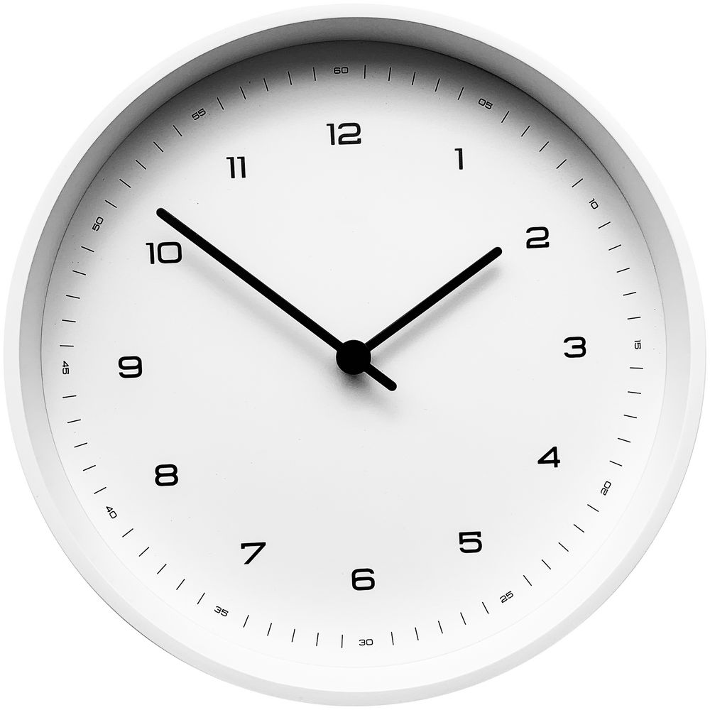 Часы настенные White, белые — Нижегородская типография