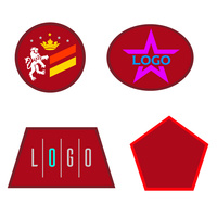 Шеврон из габардина Gabo L, красный