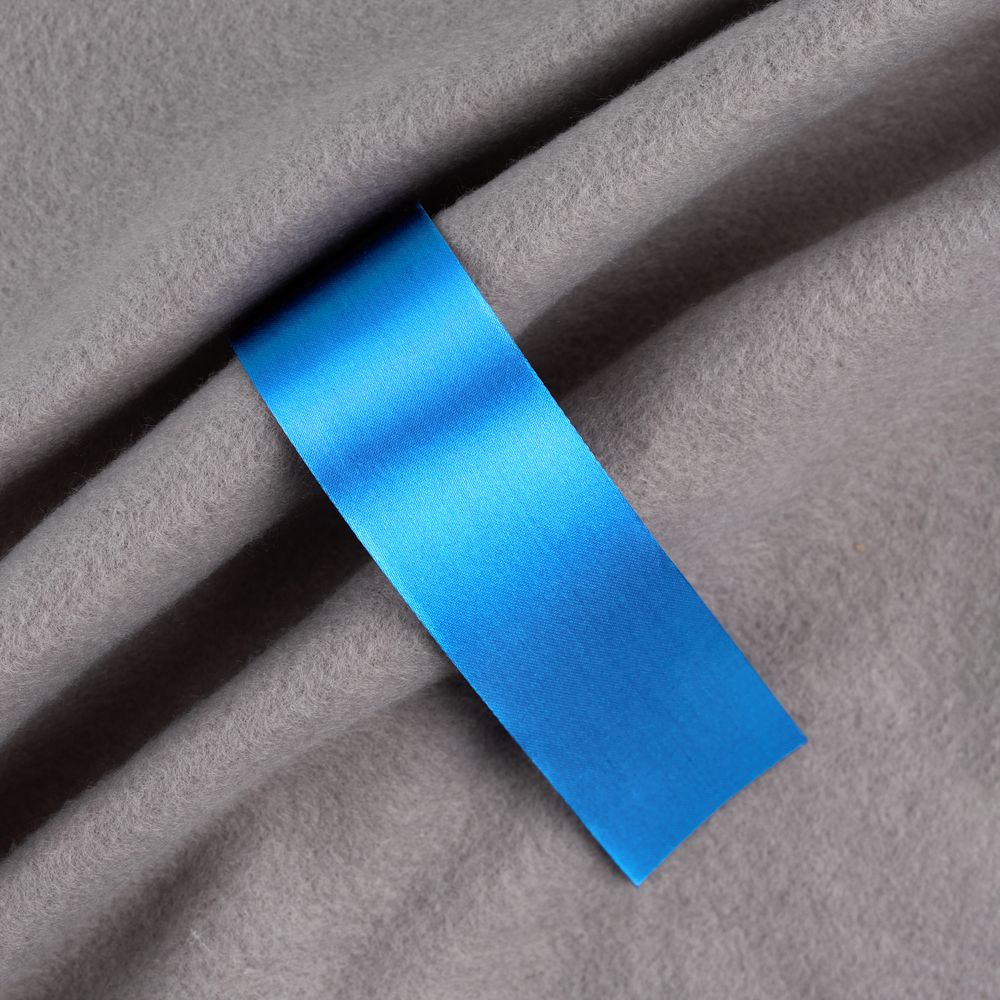 Лента сатиновая Satin 35 XL, голубая, 170 см