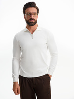 Рубашка поло мужская с длинным рукавом Terrazzo, белая