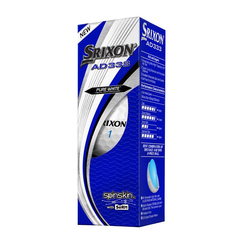 Набор мячей для гольфа Srixon AD333 Pure White