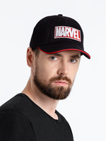 Бейсболка с вышивкой Marvel, черная