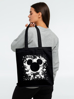 Холщовая сумка со светящимся принтом Mickey Mouse, черный