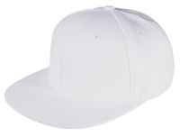 Бейсболка Unit Snapback с прямым козырьком, белая